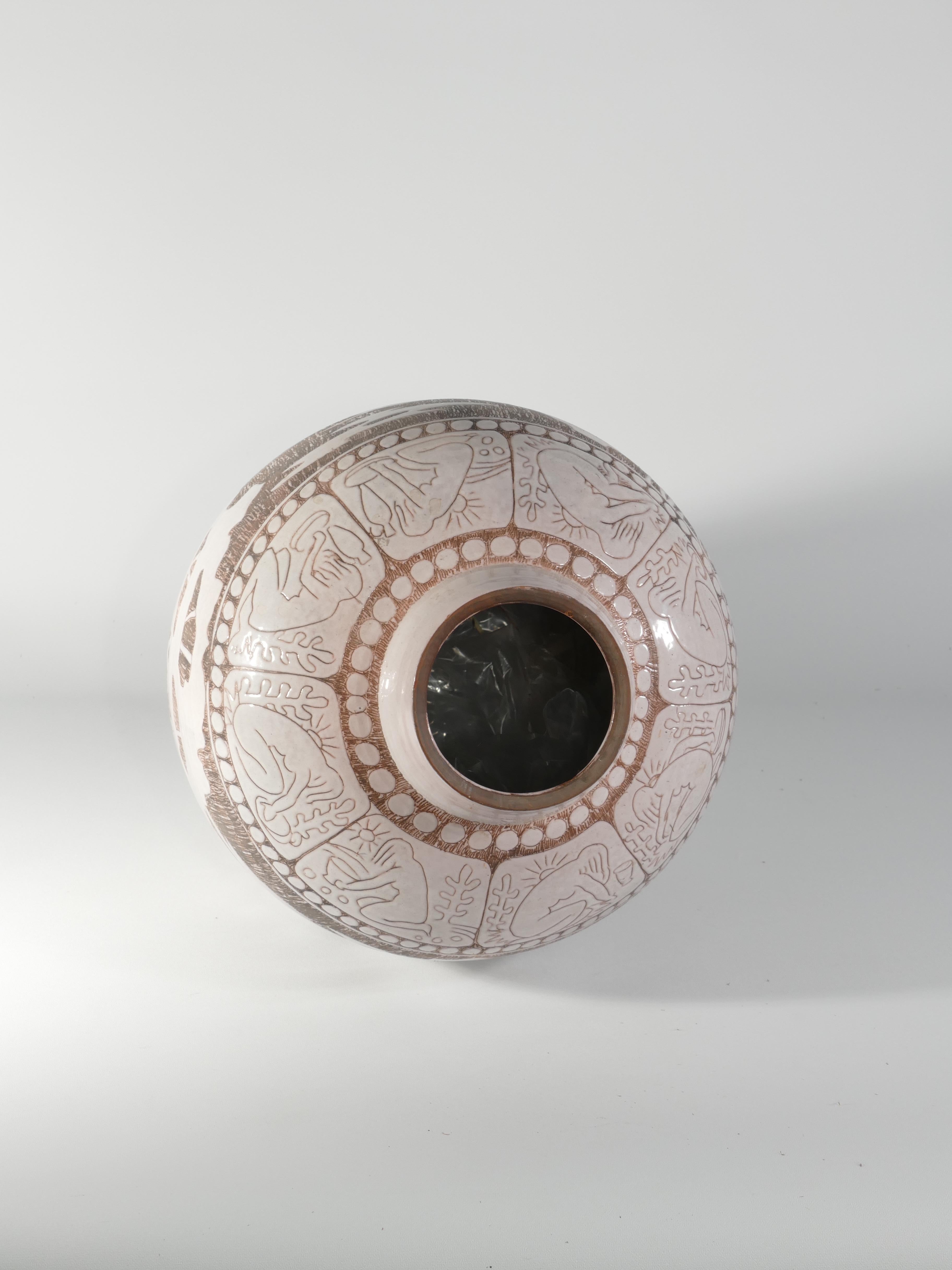 Stoneware Mid-Century Modern Ceramic Floor Vase by Sven Törngren, Törngren's pottery For Sale