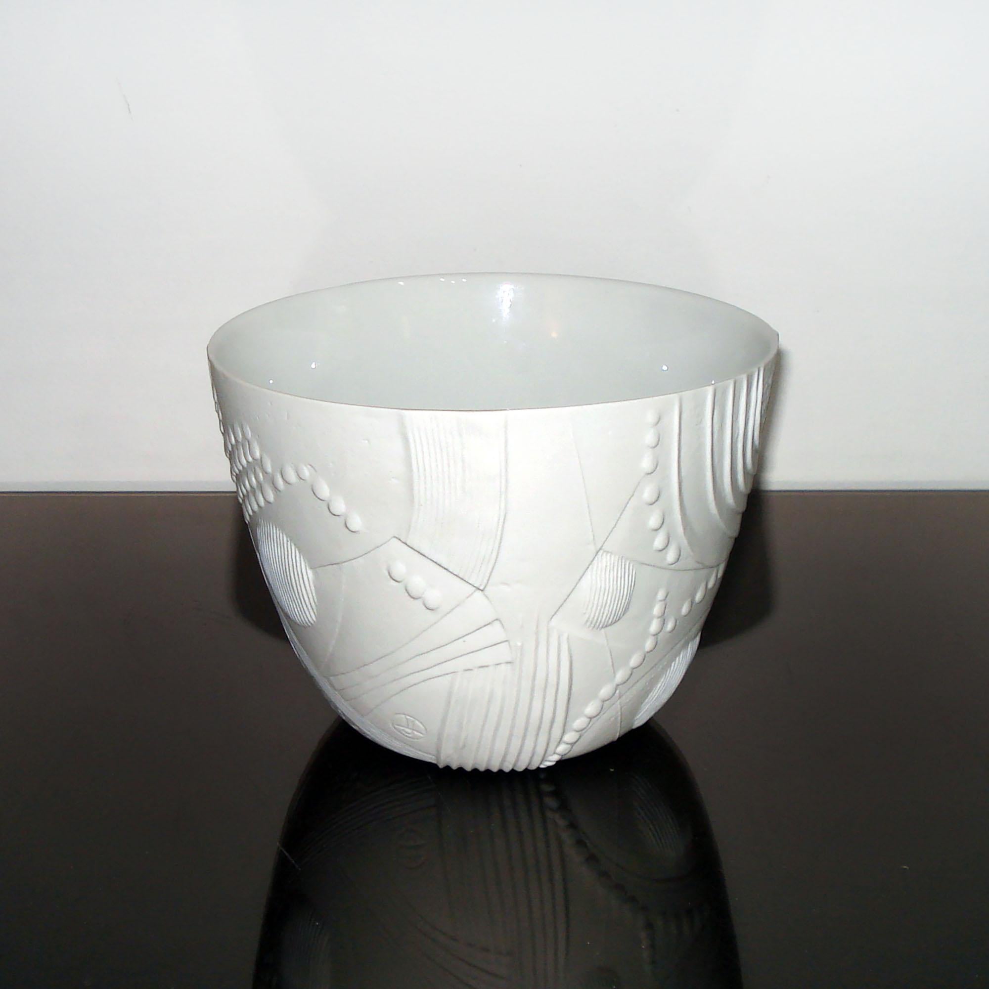 Mid-Century Modern Ceramic Flower Pot Designed by Bertil Vallien for Rörstrand In Excellent Condition In Bochum, NRW