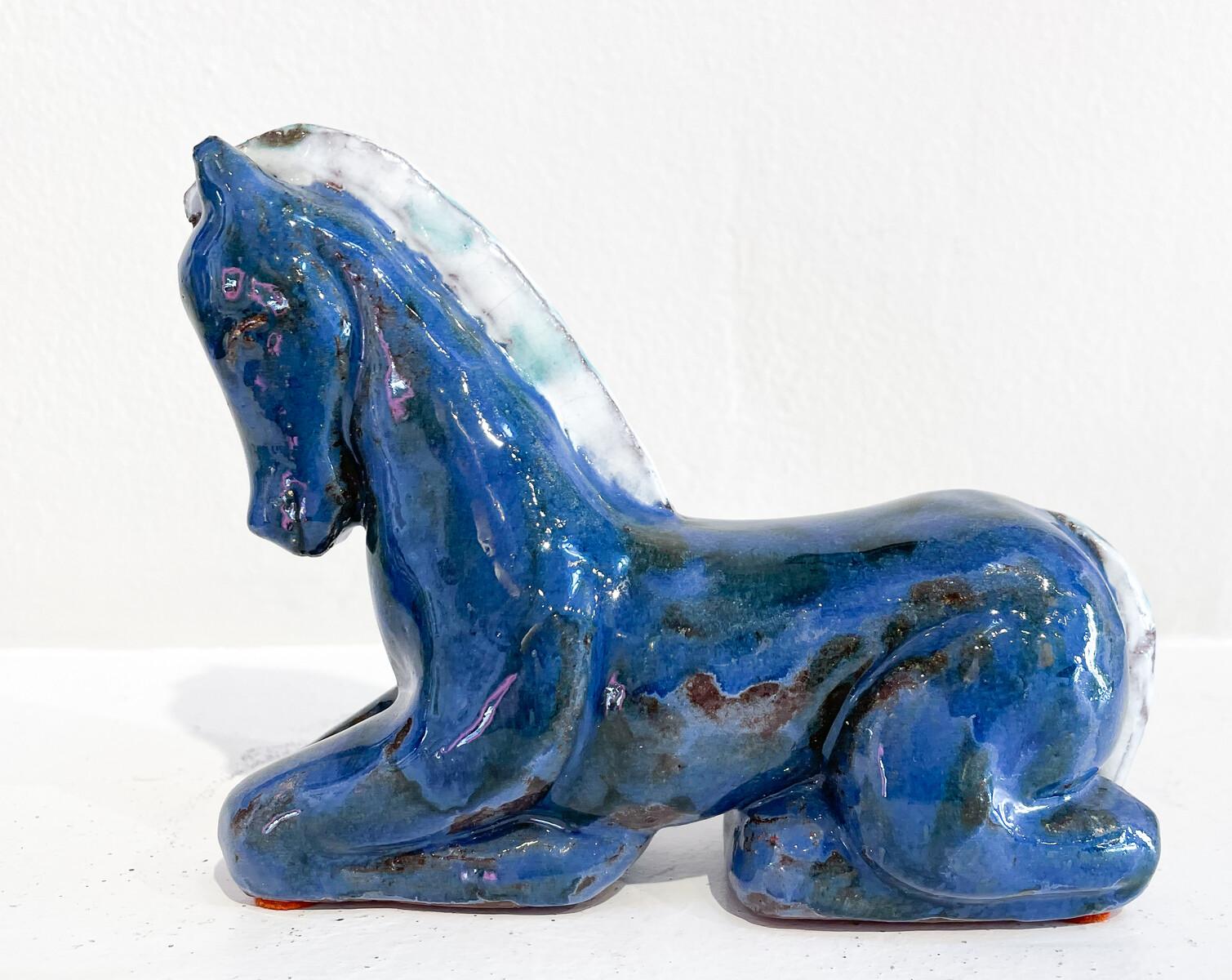 Mid-Century Modern Ceramic Horse, Germany In Good Condition In Brussels, BE