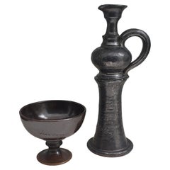 Mid century Modern ceramic jug and bowl by Jean Marais