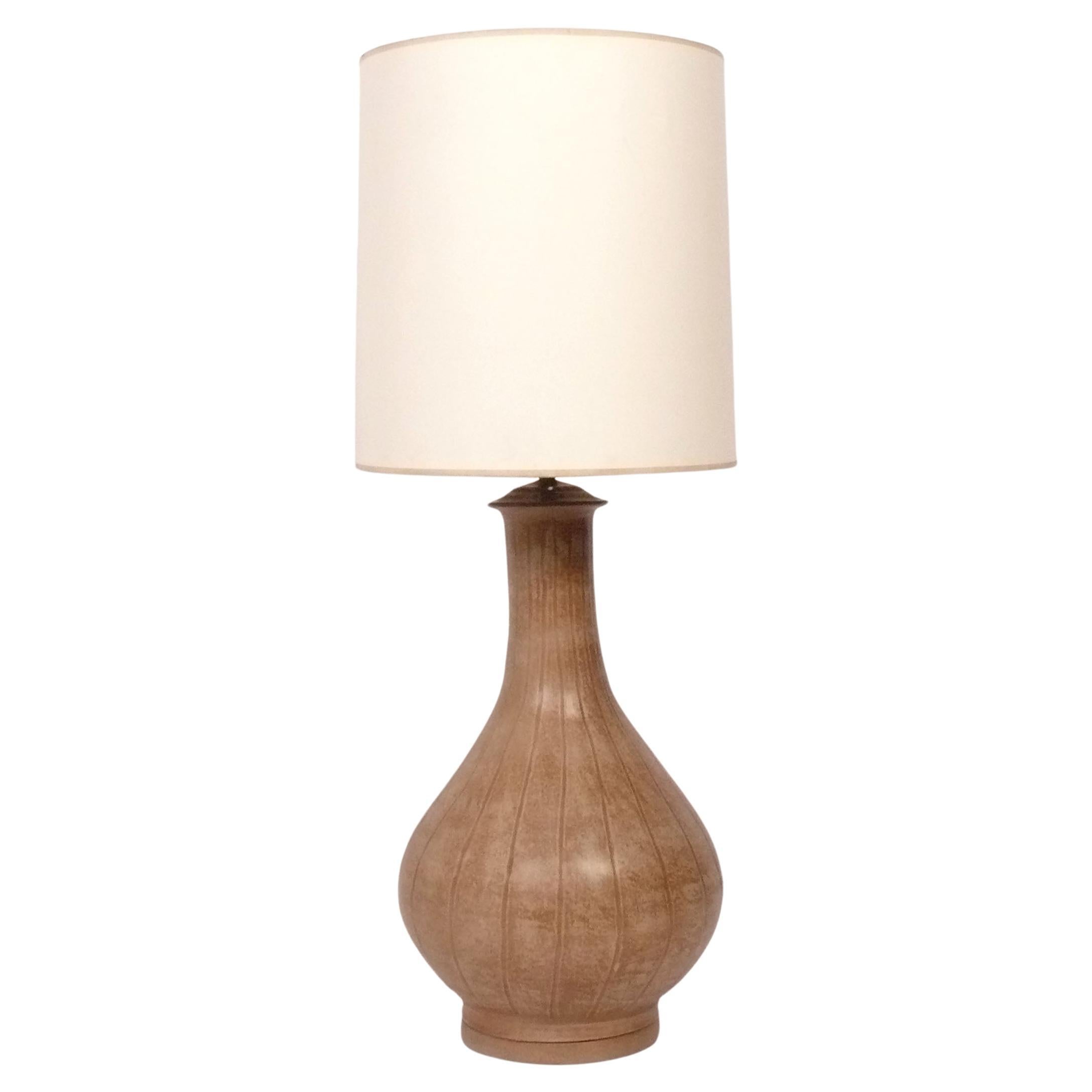 Mid Century Modern Ceramic Lamp Attributed to Design Technics