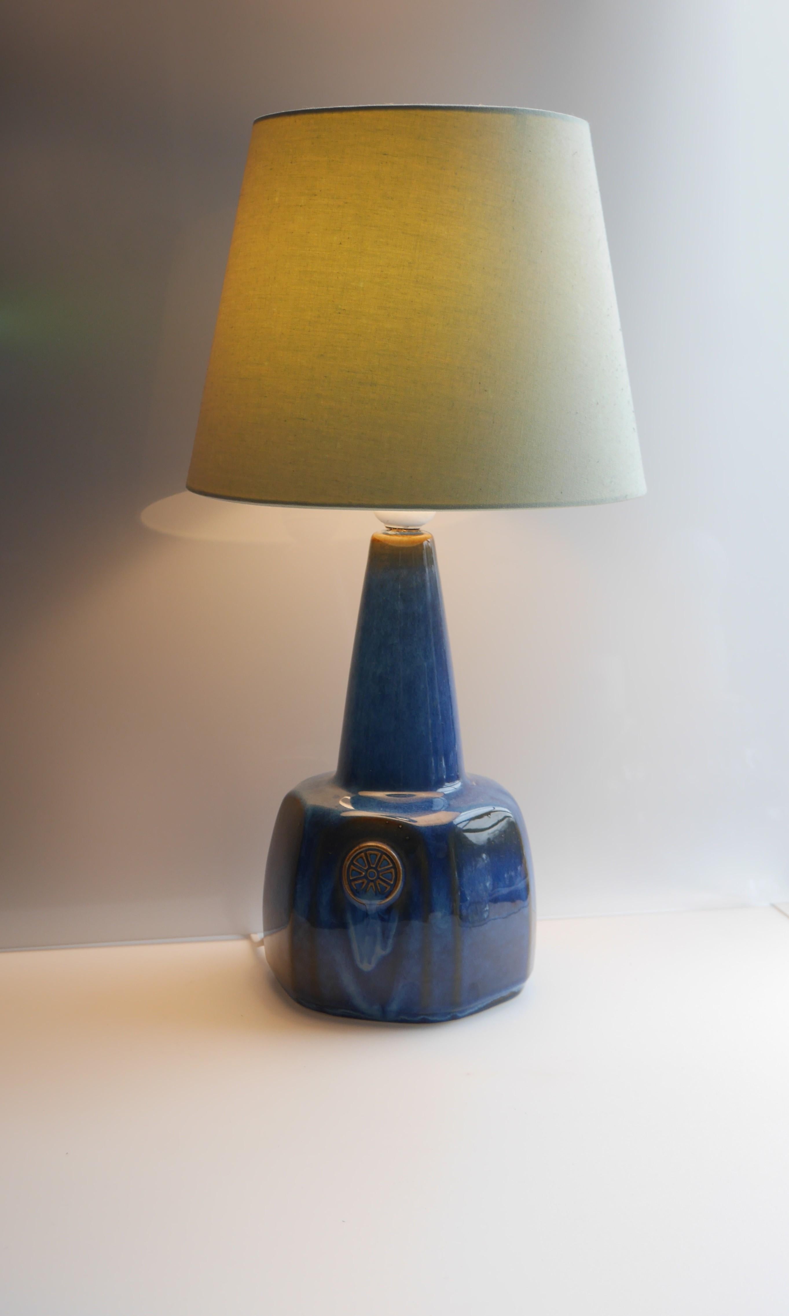 Mid-Century Modern Ceramic Lamp Base by Einar Johansen for Söholm, Denmark In Good Condition For Sale In Skarpnäck, SE