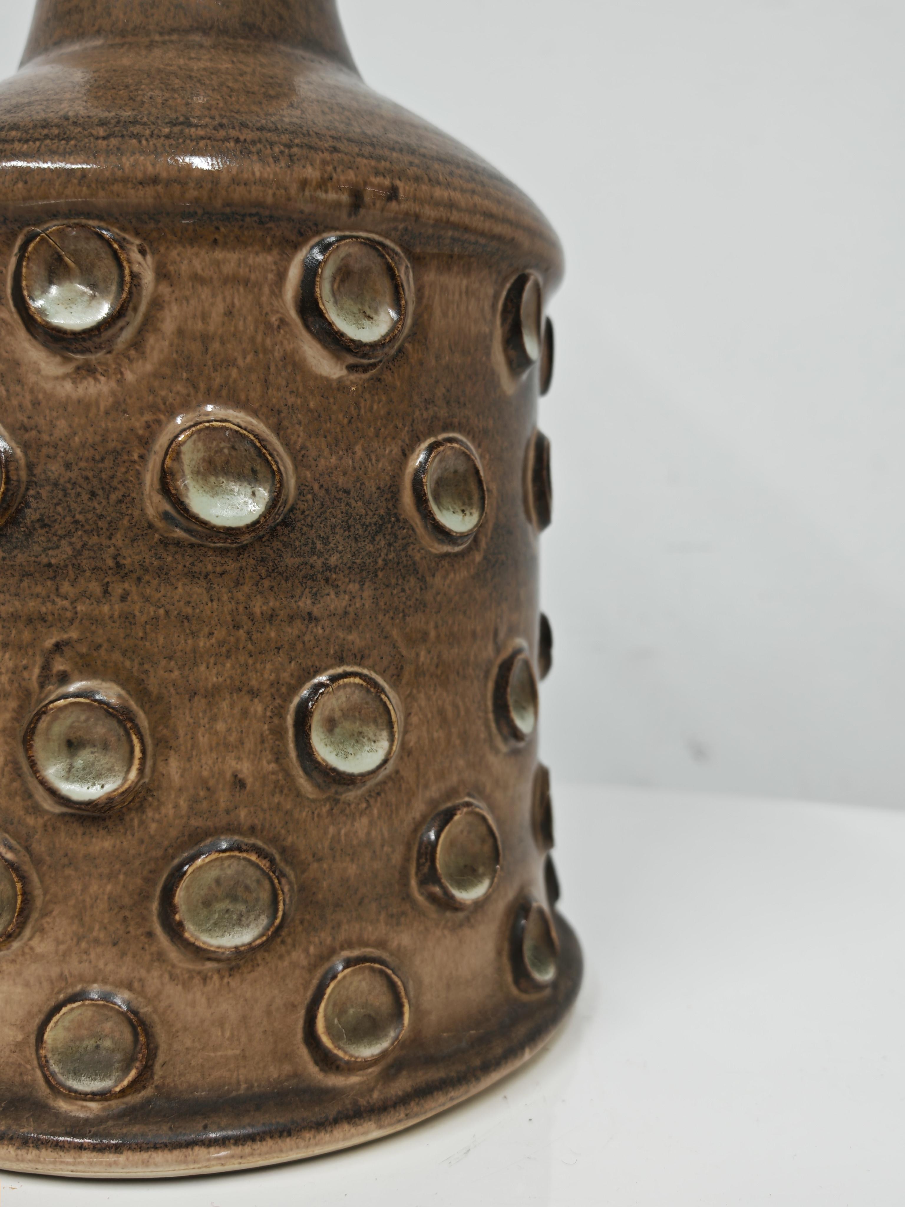 Lampada in ceramica moderna del Mid Century di Iden Pottery, Inghilterra 1960 In condizioni buone in vendita a Beograd, RS