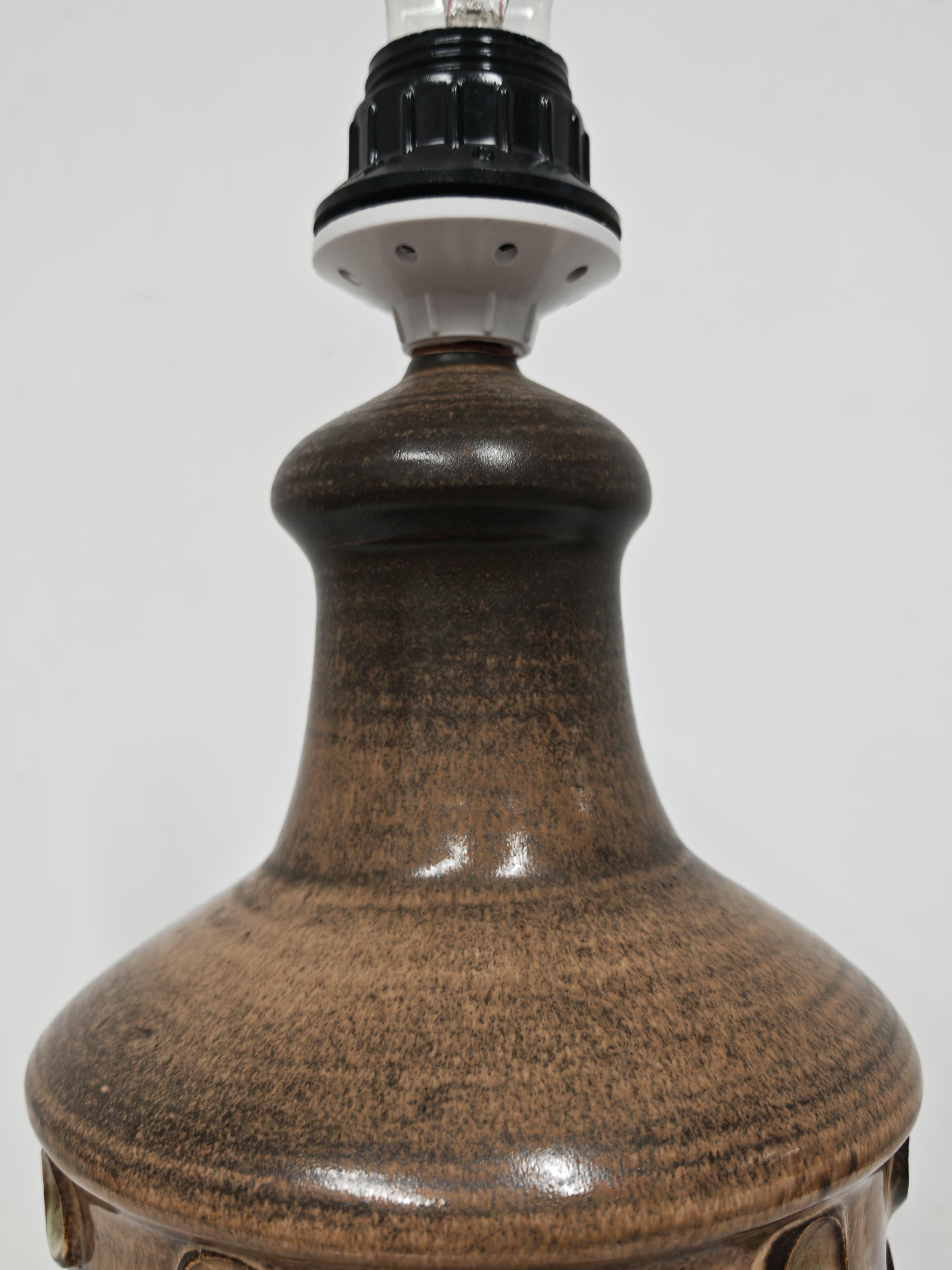 Metà XX secolo Lampada in ceramica moderna del Mid Century di Iden Pottery, Inghilterra 1960 in vendita