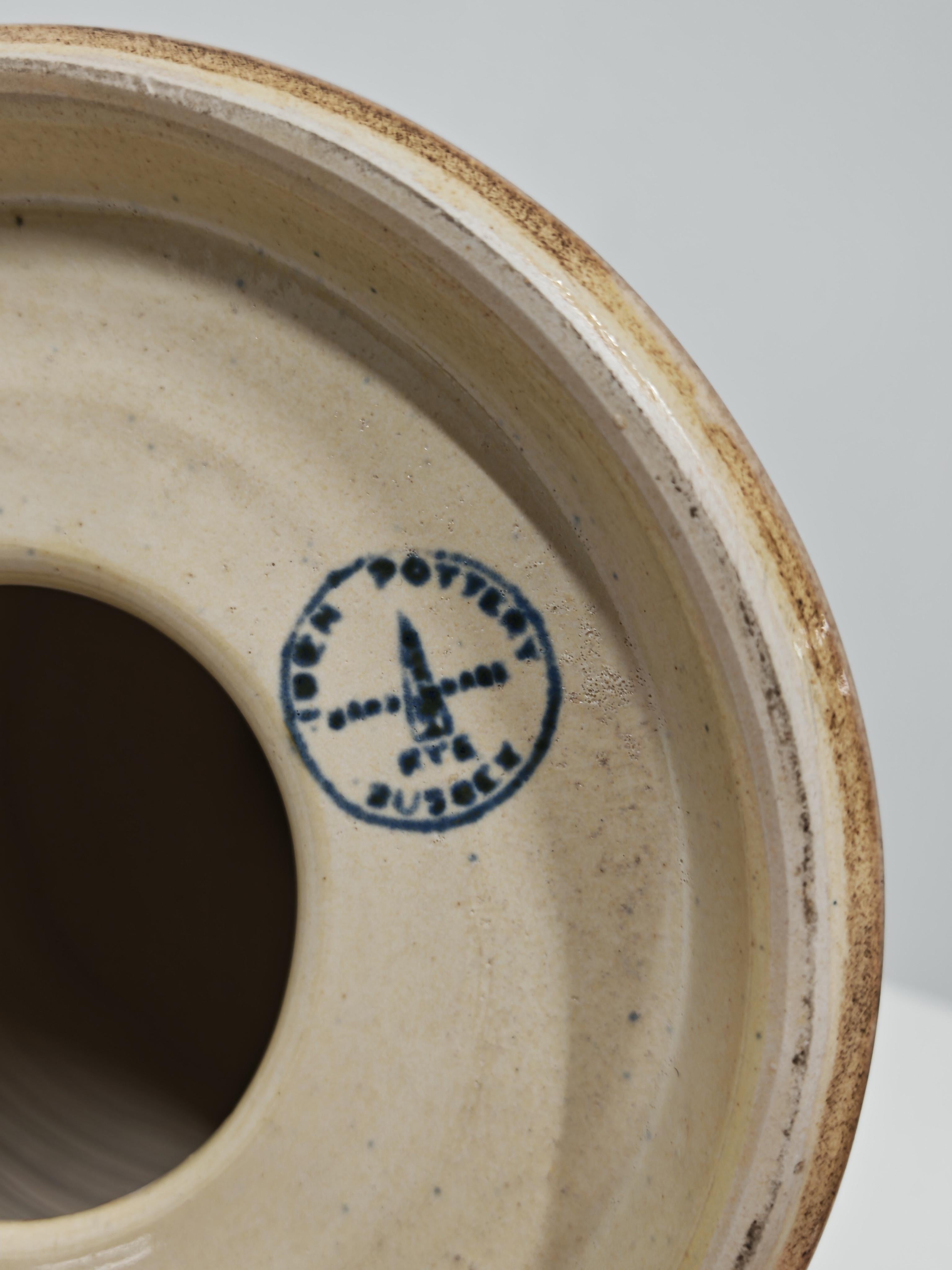 Lampada in ceramica moderna del Mid Century di Iden Pottery, Inghilterra 1960 in vendita 2