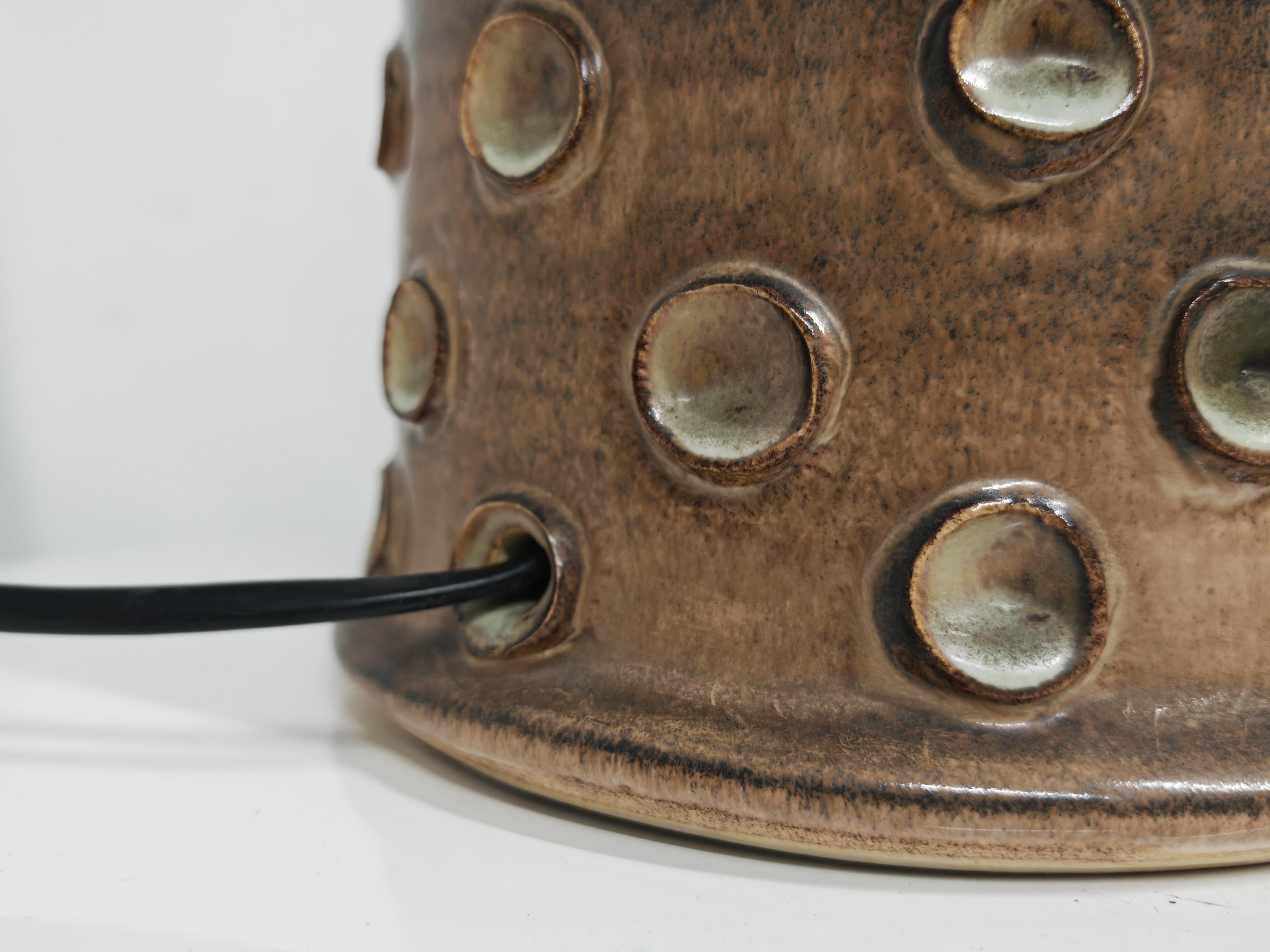 Lampada in ceramica moderna del Mid Century di Iden Pottery, Inghilterra 1960 in vendita 4