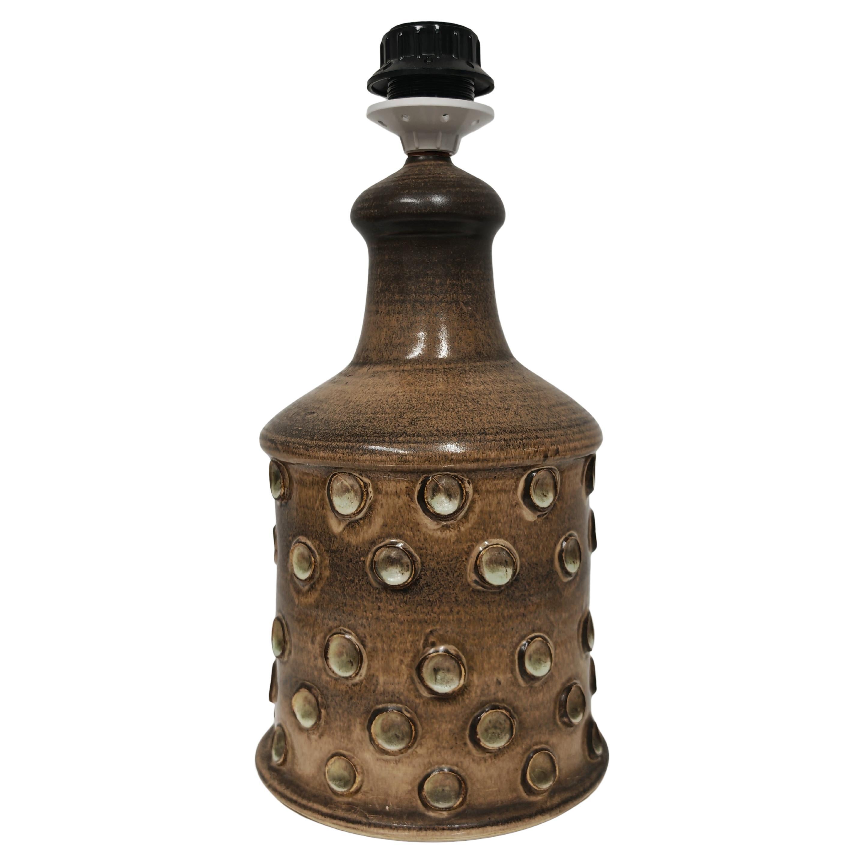 Moderne Keramiklampe der Jahrhundertmitte von Iden Pottery, England 1960er Jahre