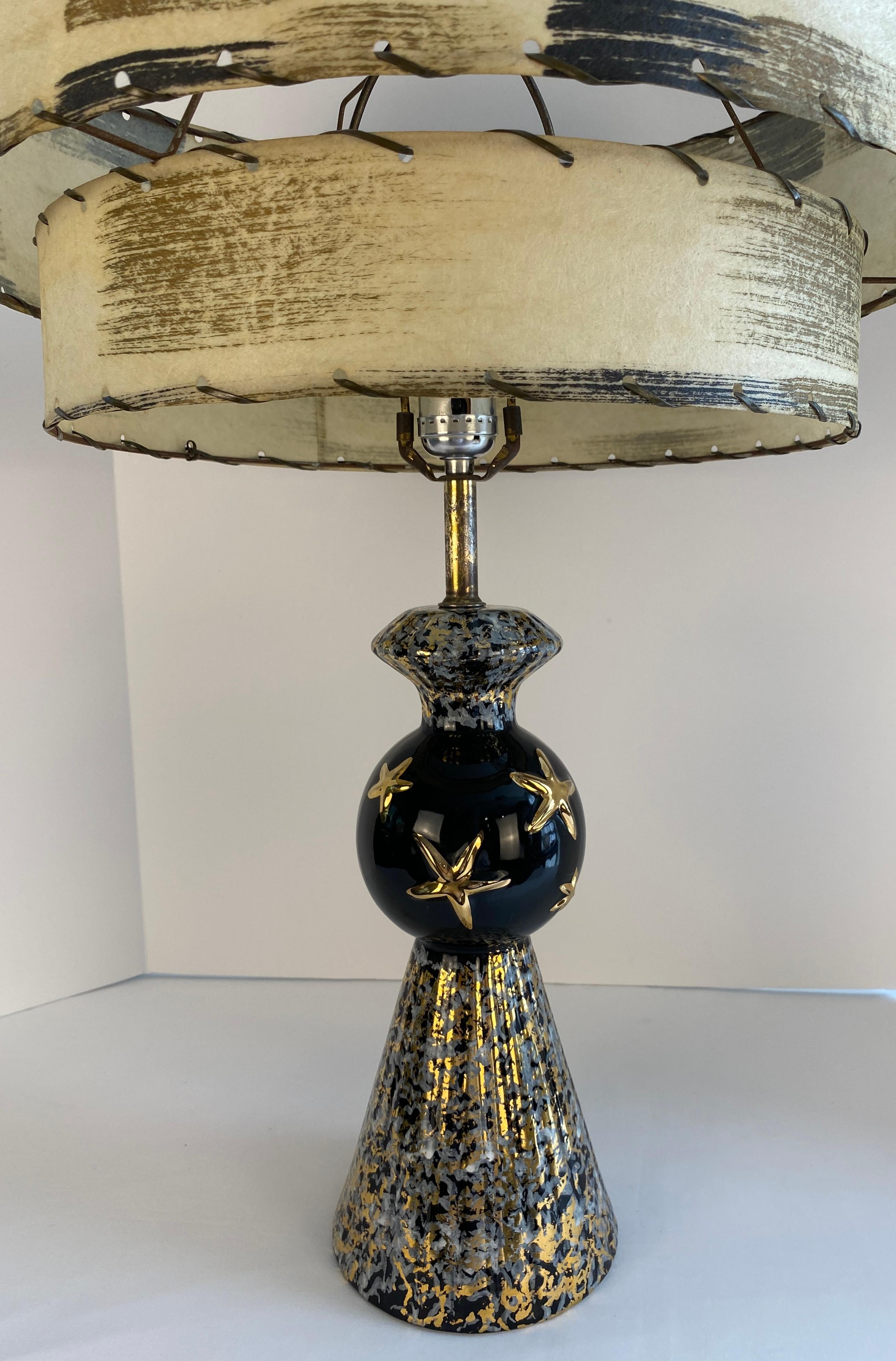 Mid-Century Modern Mid Century Modern Ceramic Lamp For Sale