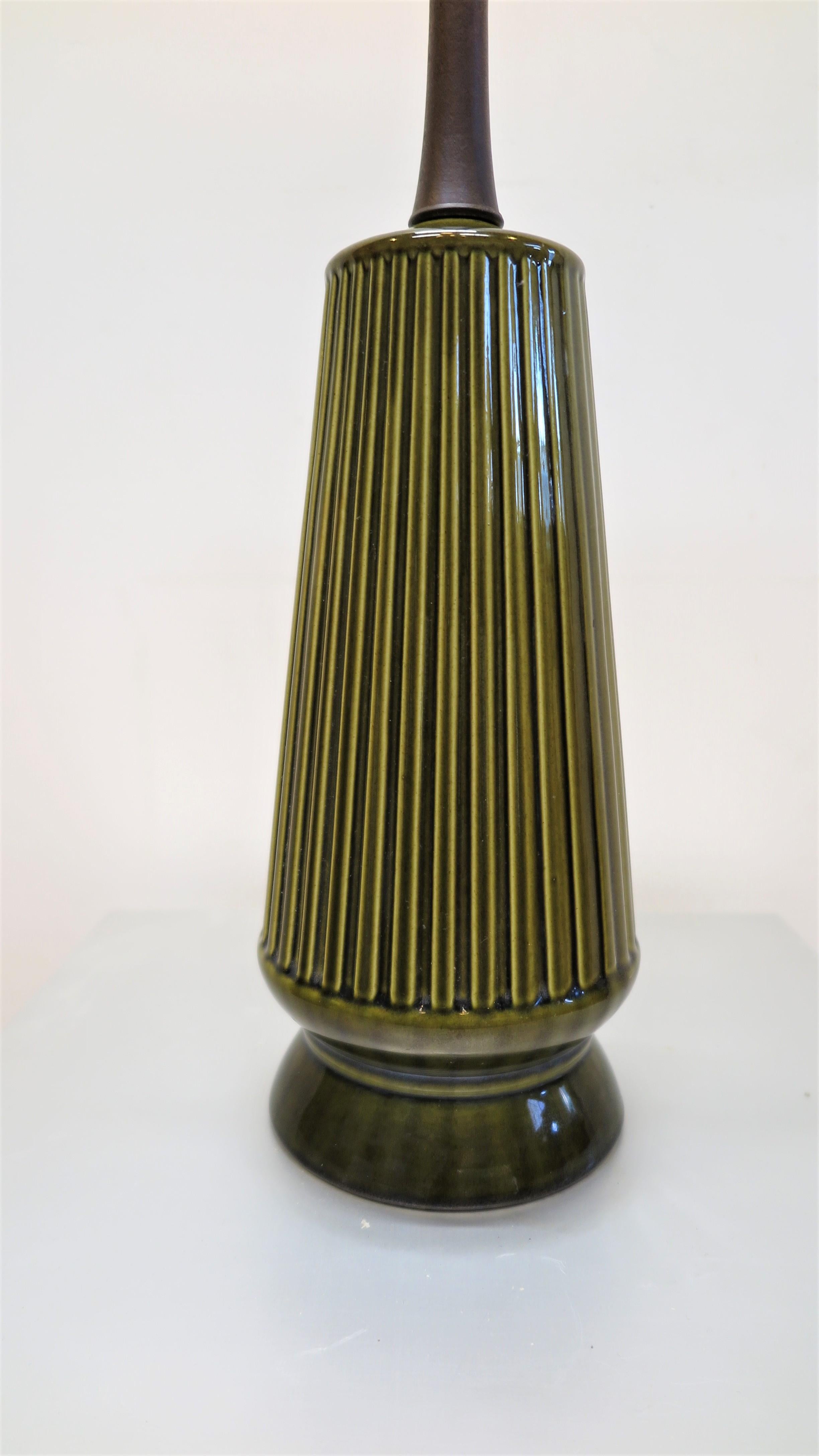 American Mid-Century Modern Ceramic Lamp 
