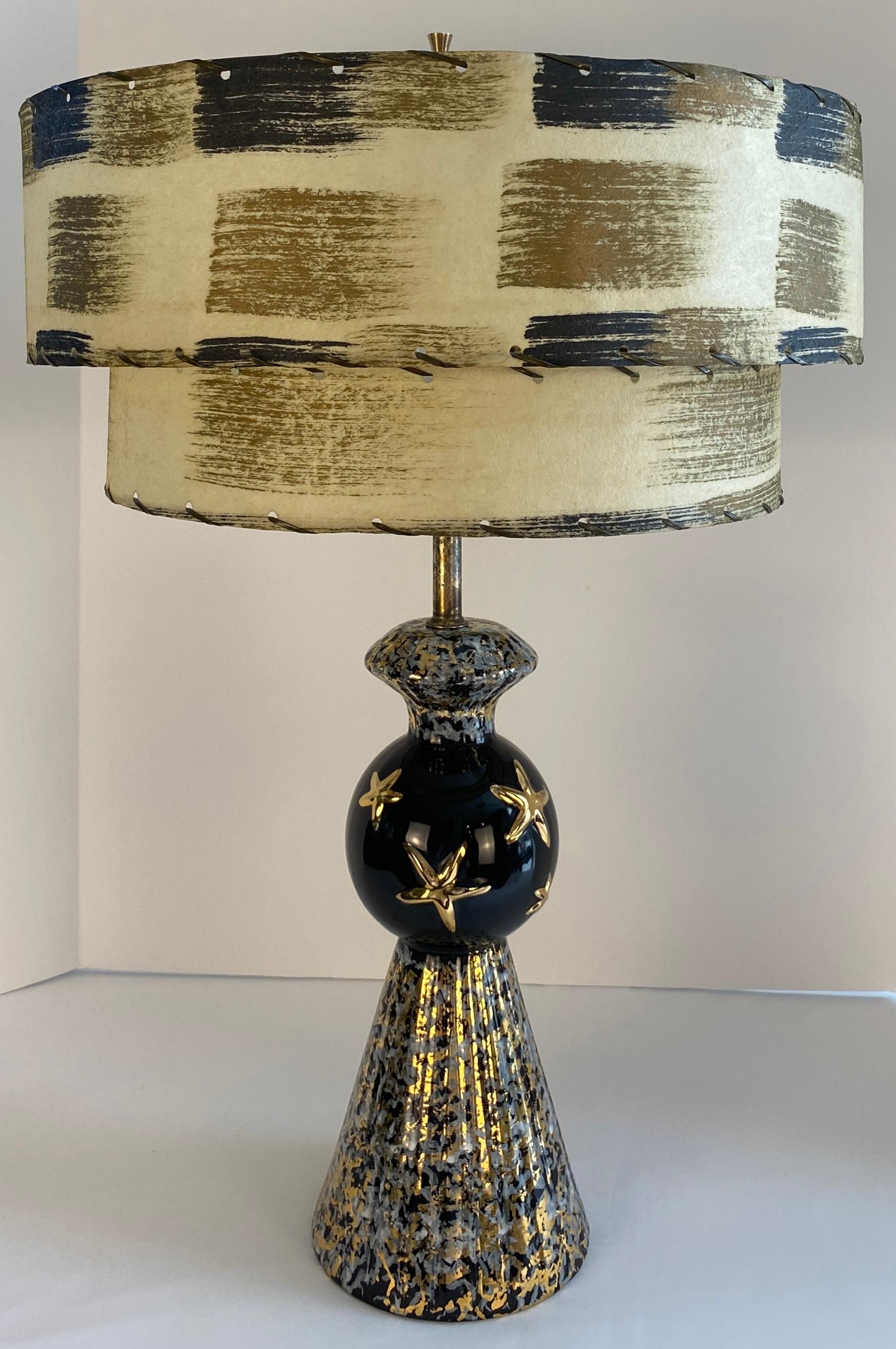20th Century Mid Century Modern Ceramic Lamp For Sale