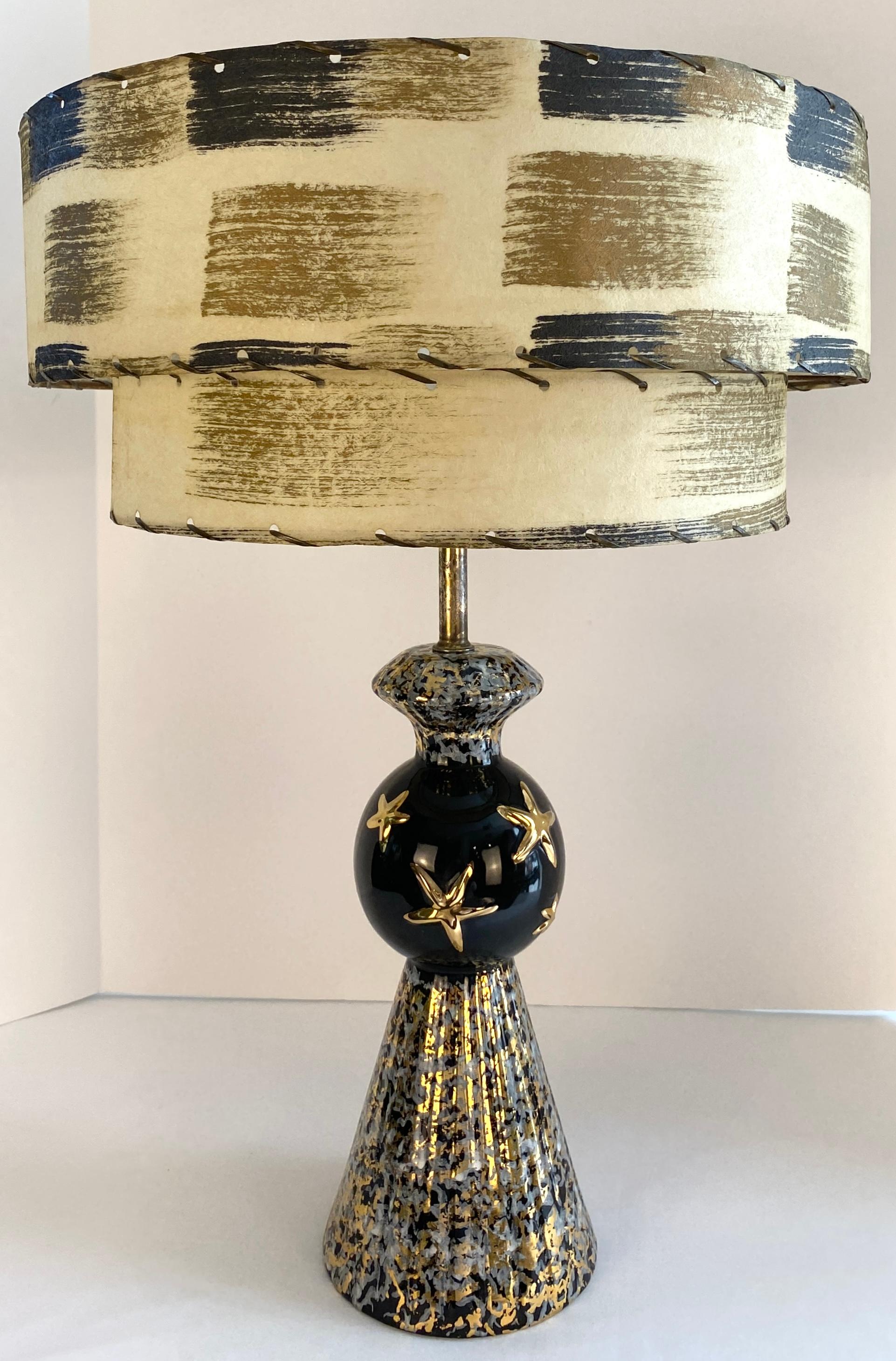 Mid Century Modern Ceramic Lamp For Sale 1