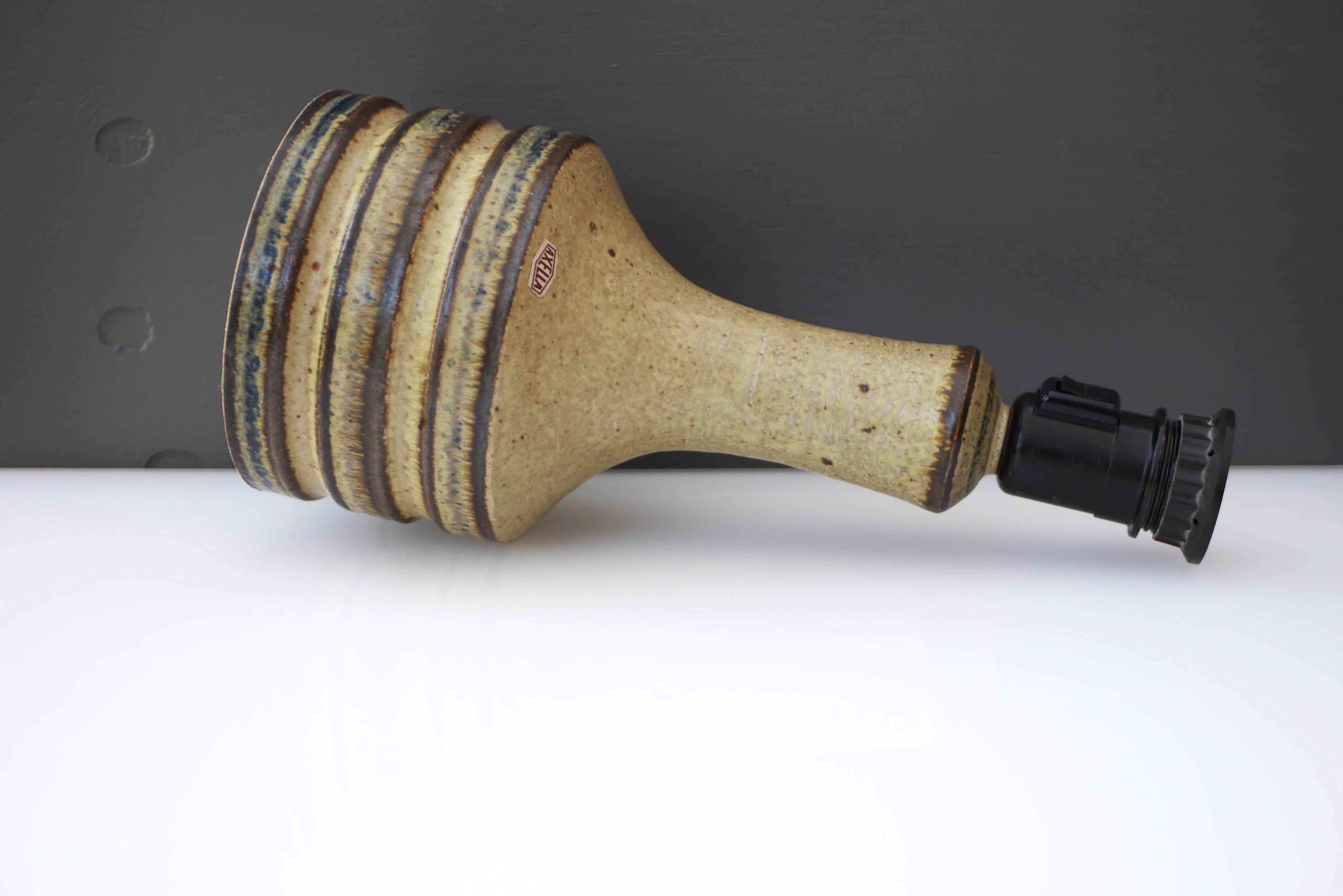 Mid-Century Modern Ceramic large Table Lamp from Axella, Denmark For Sale 6