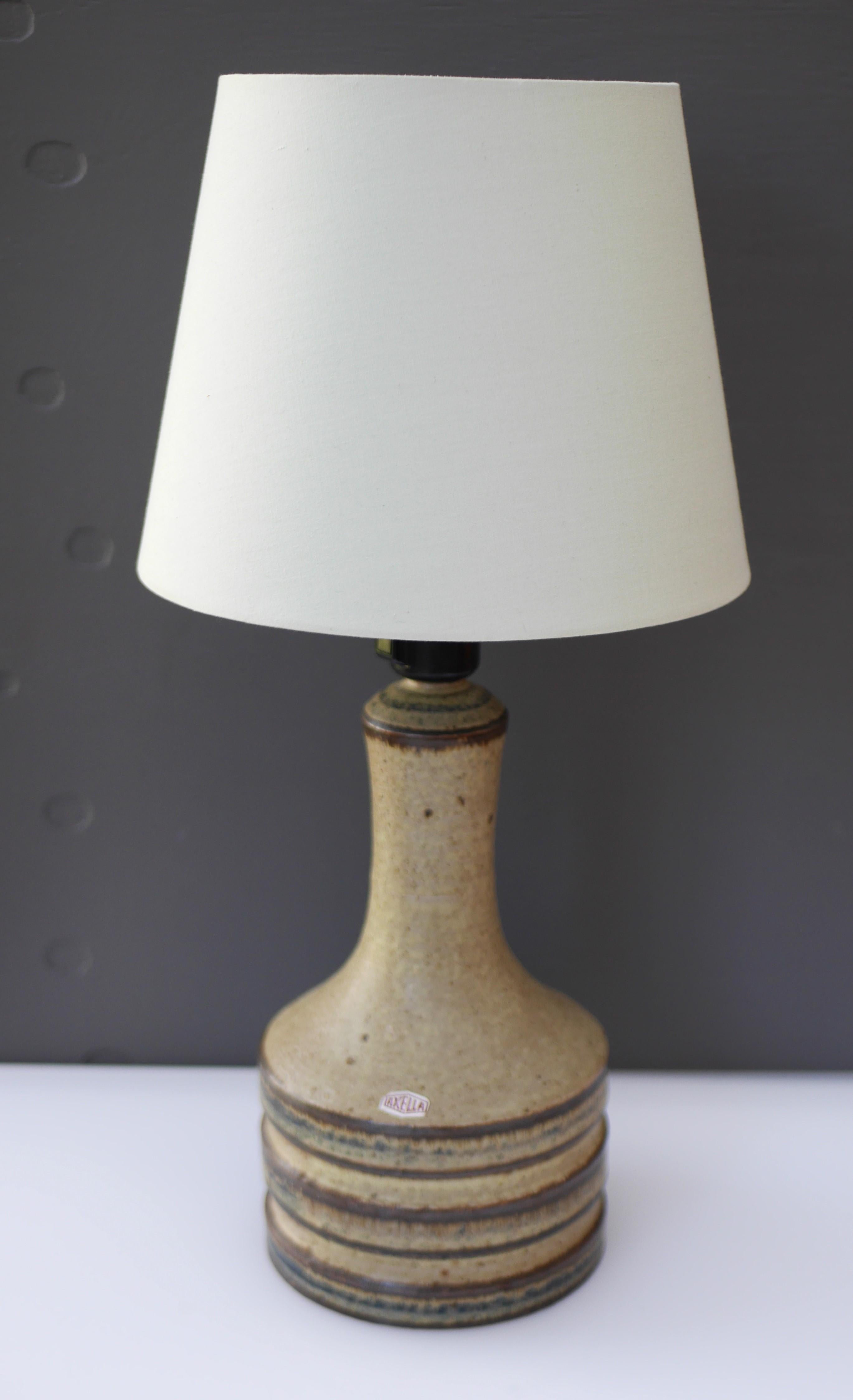 Mid-Century Modern Ceramic large Table Lamp from Axella, Denmark For Sale 2