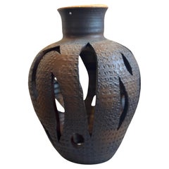 Vintage Mid-Century Modern Ceramic Light Fixture or Candle Luminere David Cressey Style