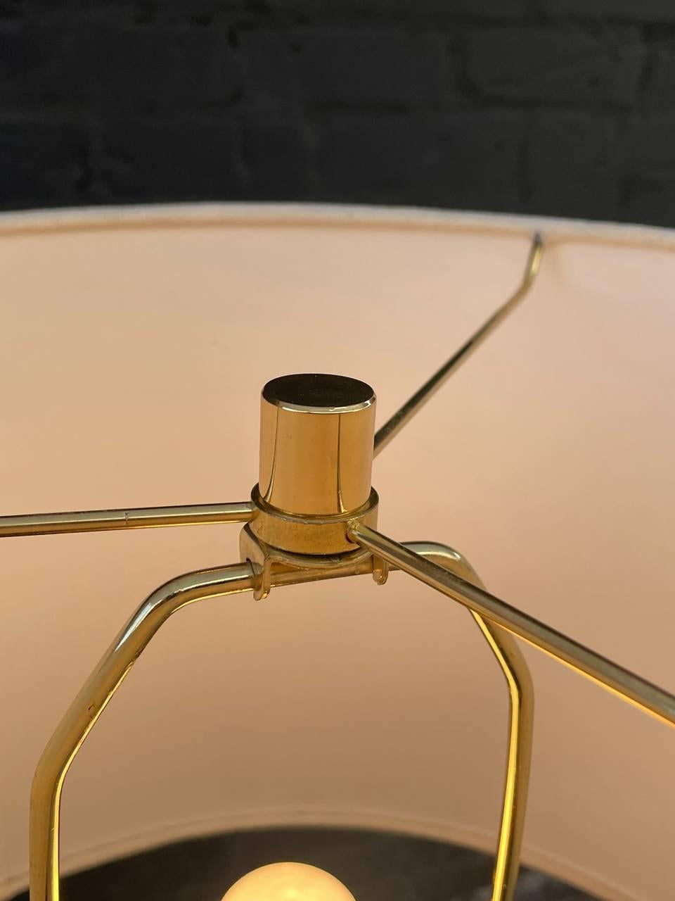 Mid-20th Century Mid-Century Modern Ceramic Orange Rust Glaze Table Lamp For Sale