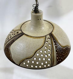 Mid-Century Modern Ceramic Pendant Lamp, Scandinavian, 1960s