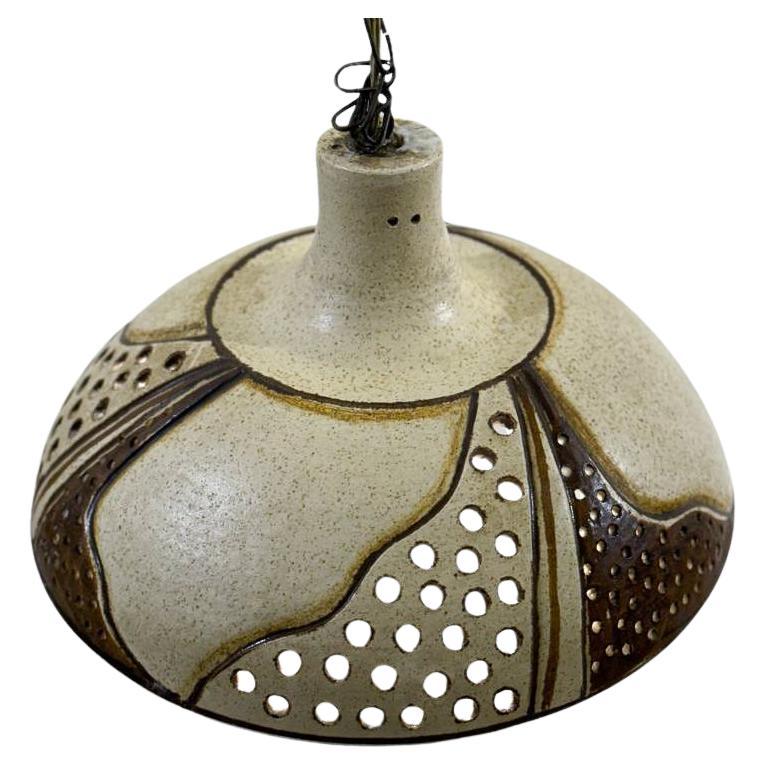 Mid-Century Modern Ceramic Pendant Lamp, Scandinavian, 1960s