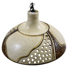 Mid-Century Modern Ceramic Pendant Lamp, Scandinavian, 1960s