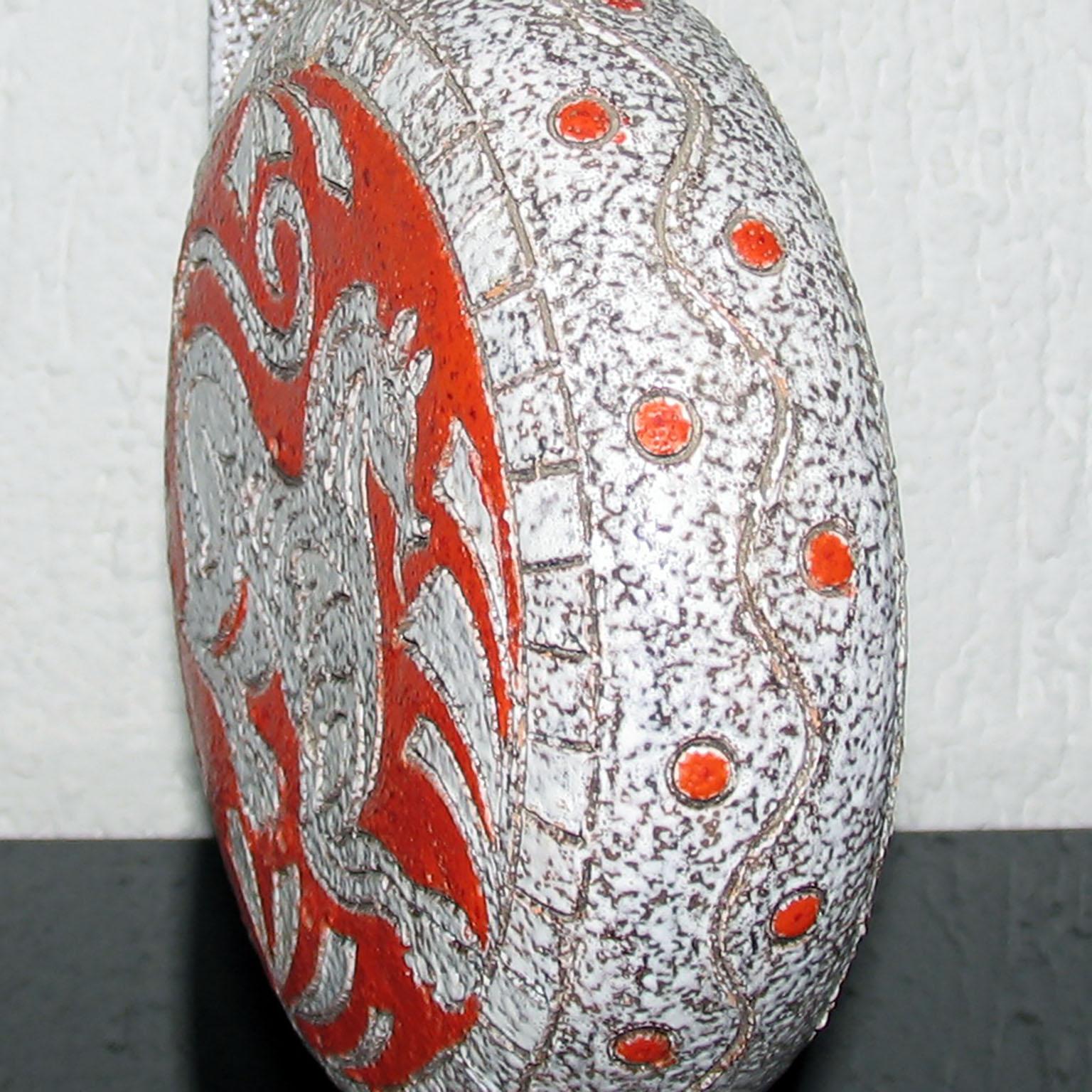 Jarra de cerámica moderna de mediados de siglo de Fratelli Fanciullacci Italia en venta 3