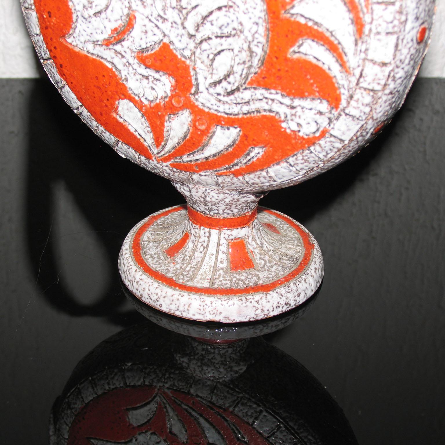 Jarra de cerámica moderna de mediados de siglo de Fratelli Fanciullacci Italia en venta 4