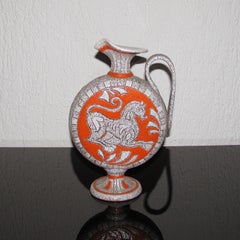 Jarra de cerámica moderna de mediados de siglo de Fratelli Fanciullacci Italia