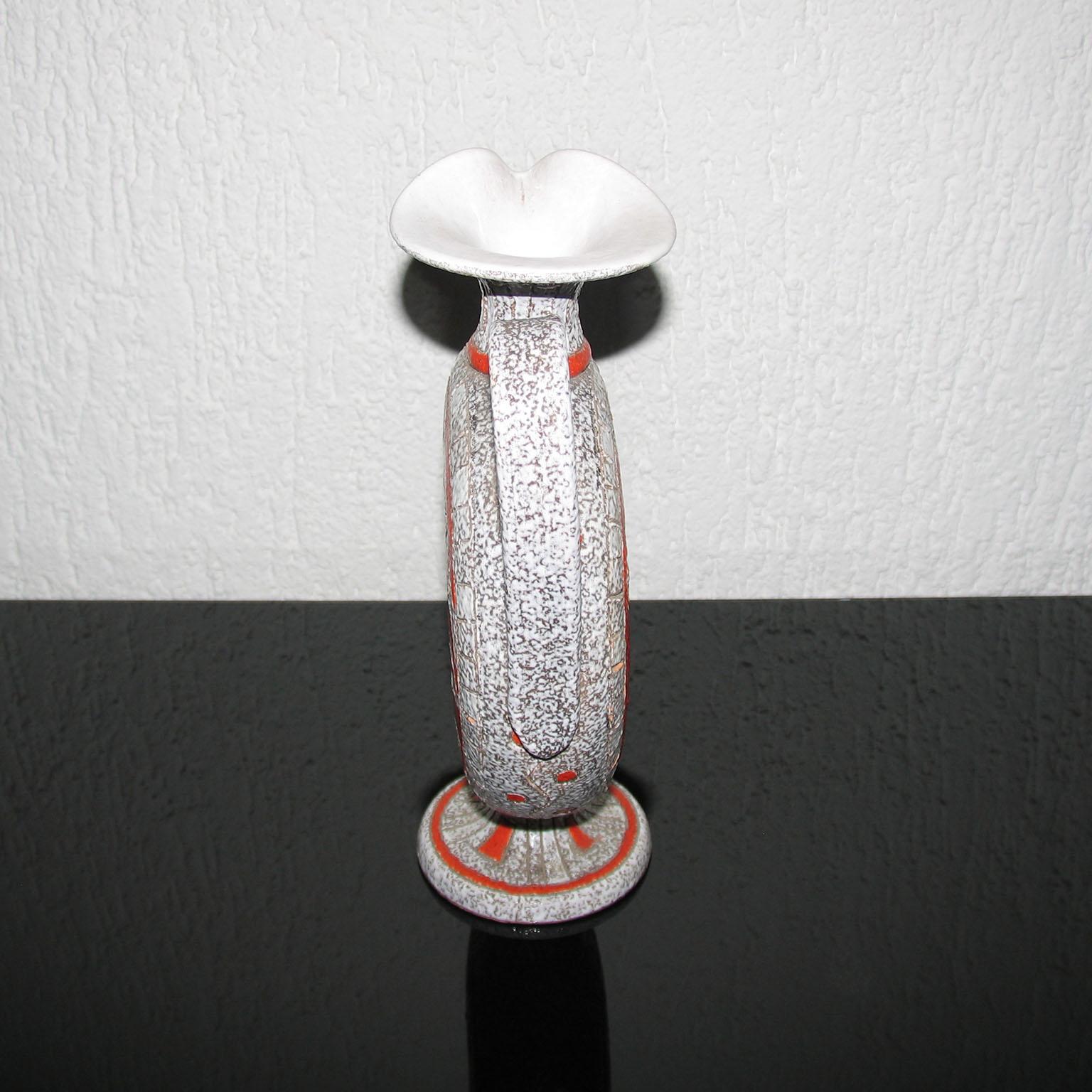 Jarra de cerámica moderna de mediados de siglo de Fratelli Fanciullacci Italia Cerámico en venta