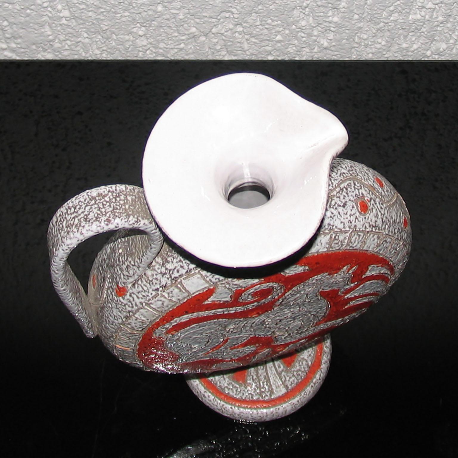 Jarra de cerámica moderna de mediados de siglo de Fratelli Fanciullacci Italia en venta 1