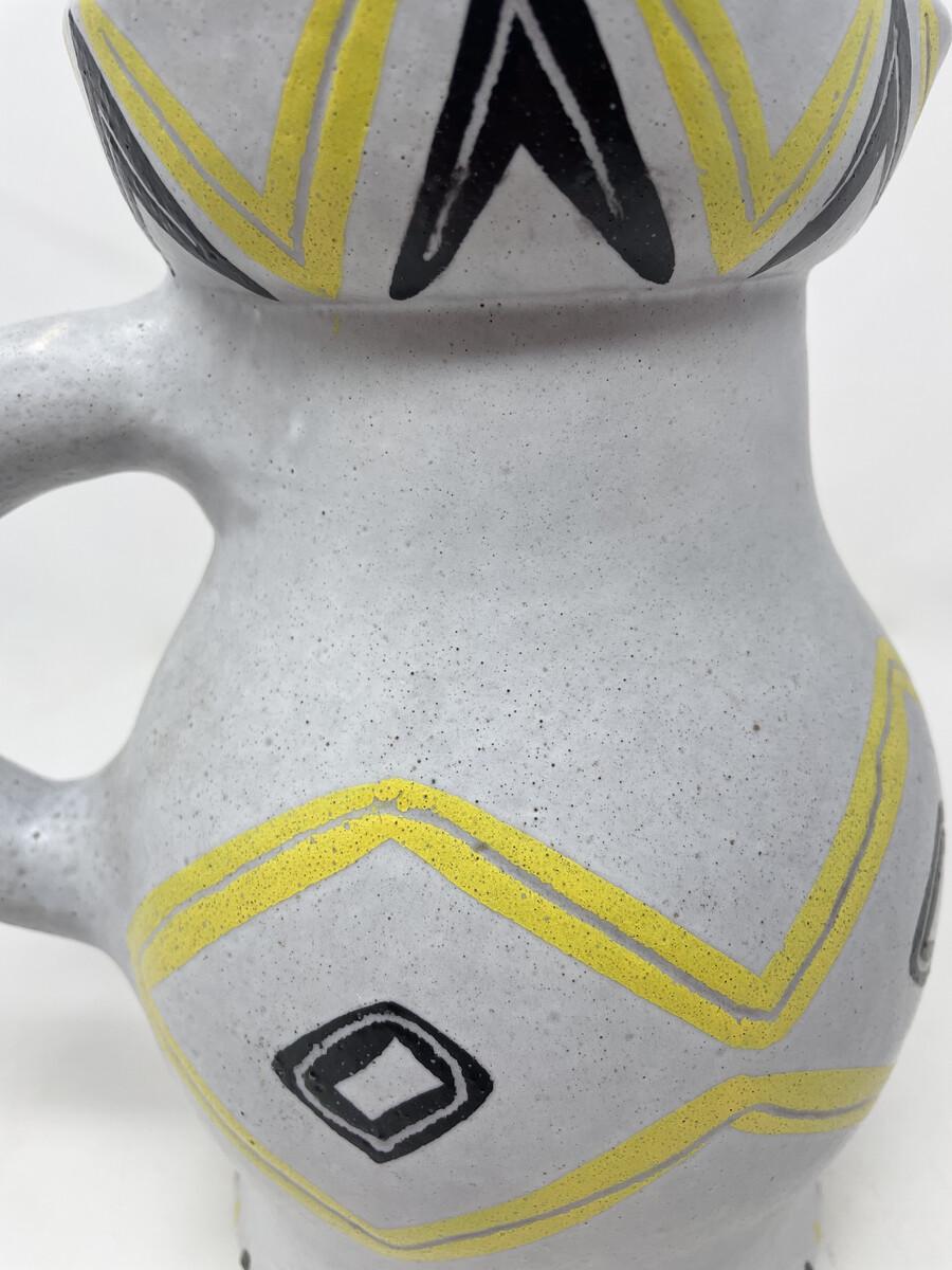 Mid-Century Modern Ceramic Pitcher by Jacques Rolland, 1950s For Sale 1