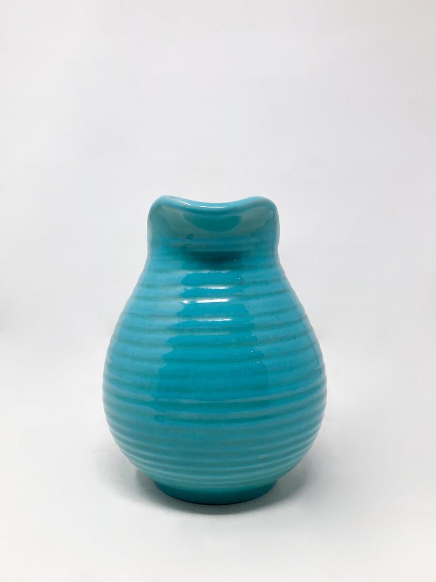 Brocca in ceramica moderna di metà secolo firmata Alexander, Belgio, anni '50 in vendita 2