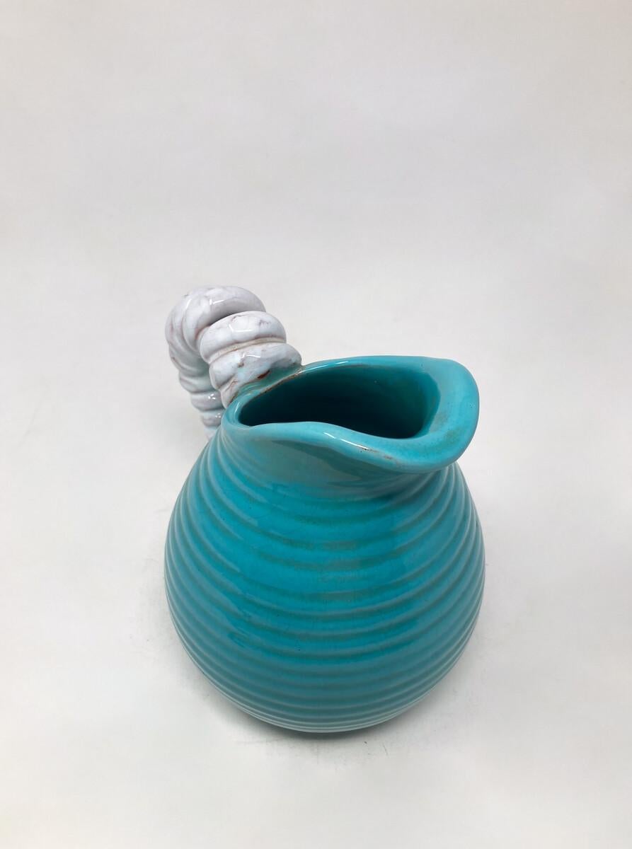 Brocca in ceramica moderna di metà secolo firmata Alexander, Belgio, anni '50 in vendita 3