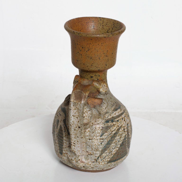 MidCentury Modern Ceramic Pitcher with Sculptural Shape at 1stDibs