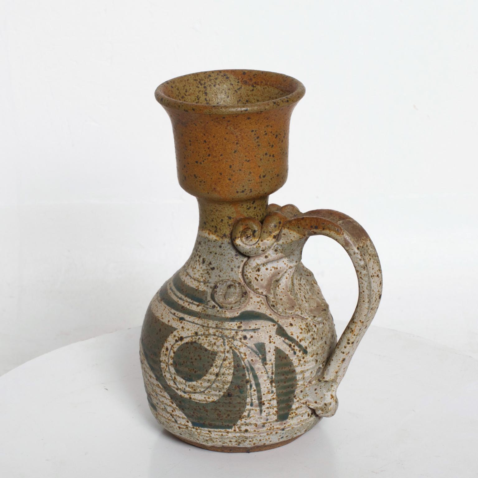 20th Century Mid-Century Modern Ceramic Pitcher with Sculptural Shape