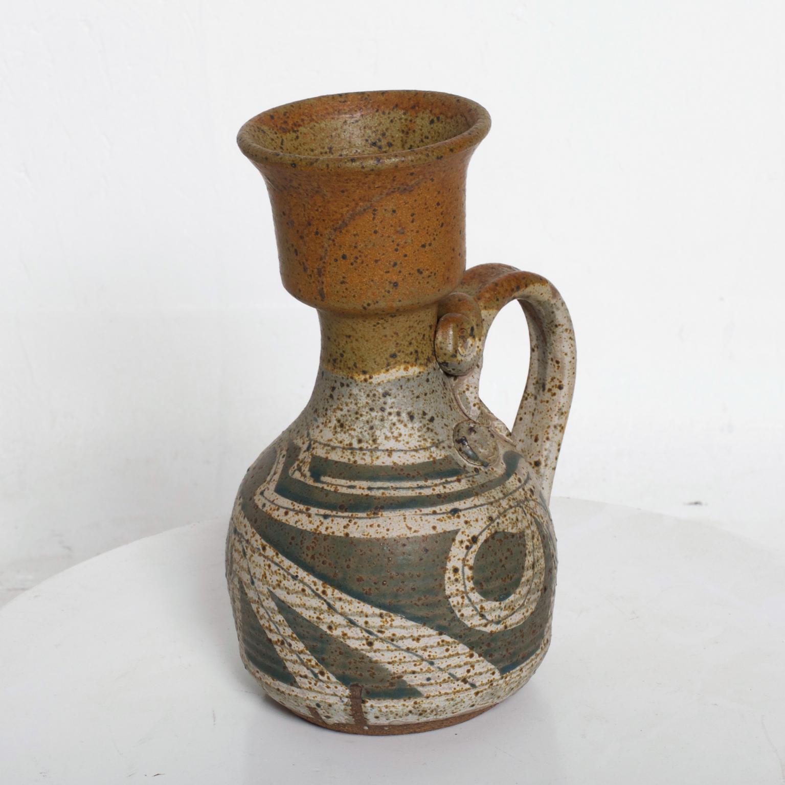 Mid-Century Modern Ceramic Pitcher with Sculptural Shape 1