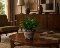 Mid-Century Modern Ceramic Planter by Accolay, France, 1950s
