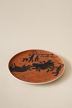 Assiette en céramique du milieu du siècle par Pablo Picasso, années 1960