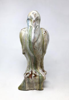 Mid-Century Modern Ceramic Sculpture (Caricature of Leopold ll) by Arthur Craco