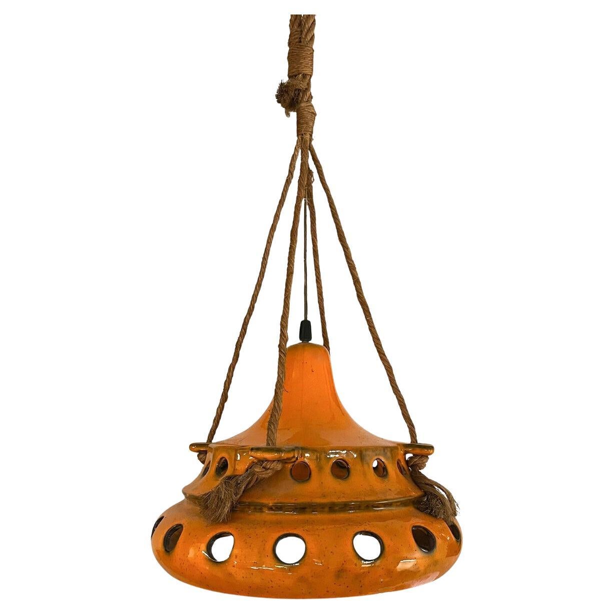 Mid-Century Modern Ceramic Suspension, 1970s For Sale