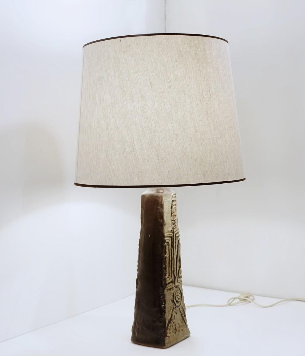 Fin du 20e siècle Lampe de bureau en céramique mi-siècle moderne, années 1970 en vente