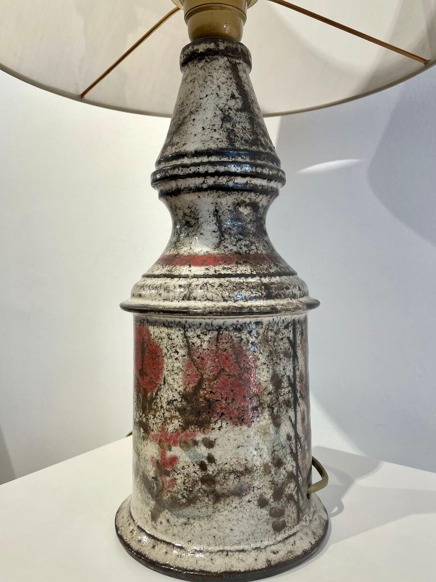Moderne Keramik-Tischlampe aus der Mitte des Jahrhunderts, Belgien, 1950er Jahre (Moderne der Mitte des Jahrhunderts) im Angebot
