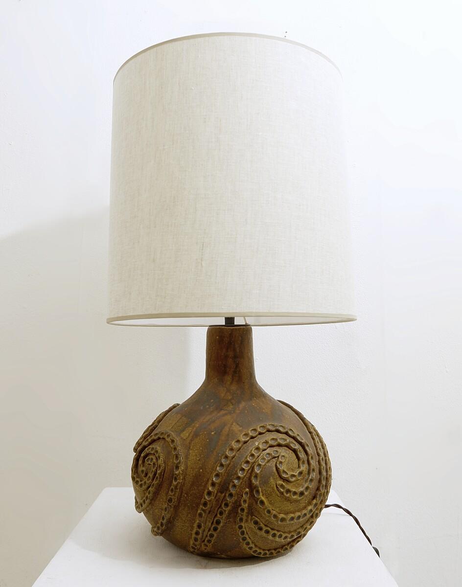 Mid-Century Modern Ceramic Table Lamp, Belgium, 1960s.