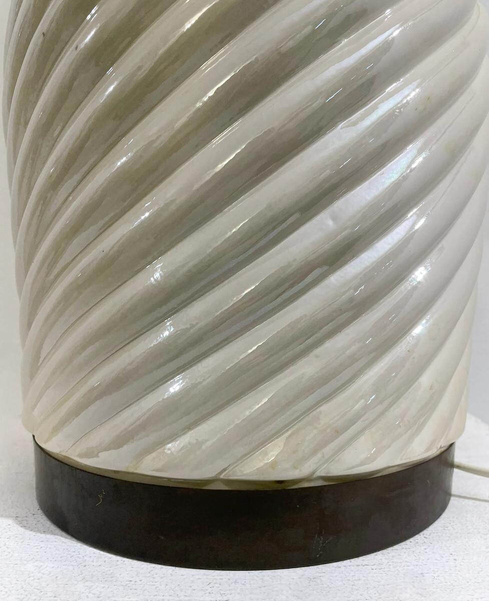 Lampada da tavolo moderna in ceramica di Tommaso Barbi, anni '70, Italia in vendita 1