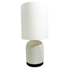 Moderne Keramik-Tischlampe aus der Mitte des Jahrhunderts von Tommaso Barbi, 1970er Jahre, Italien