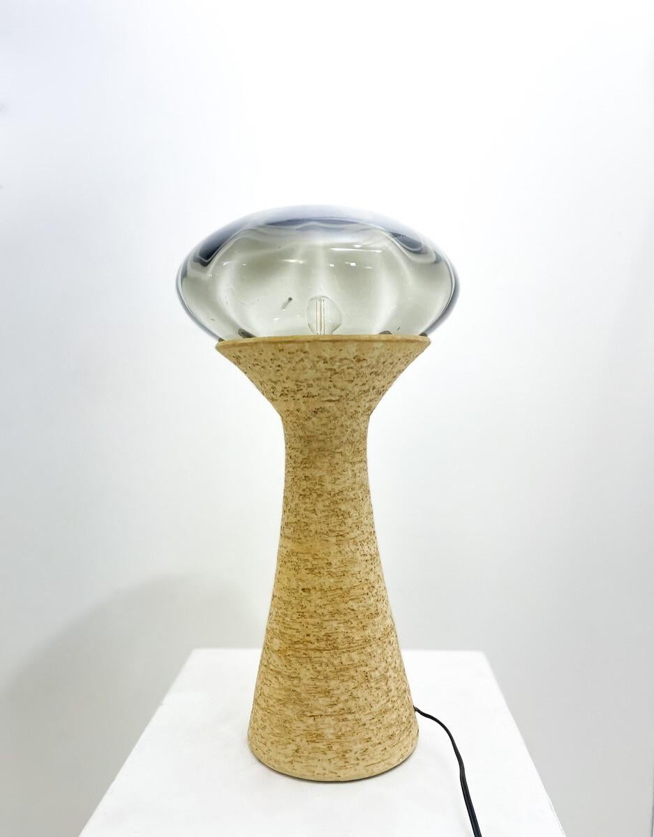 Late 20th Century Mid-Century Modern Ceramic Table Lamp, circa 1970 For Sale