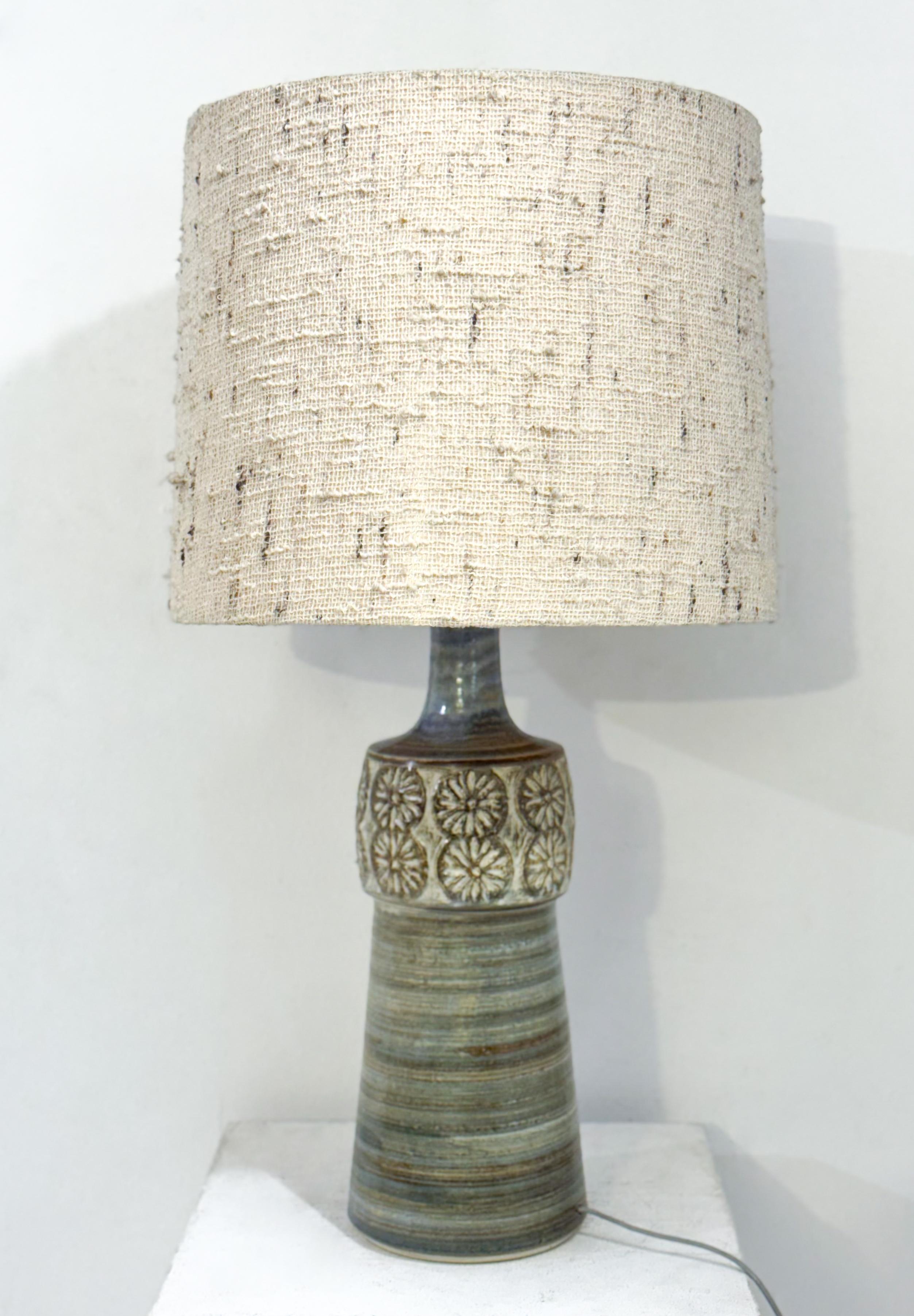 20th Century Mid-Century Modern Ceramic Table Lamp, Denmark For Sale