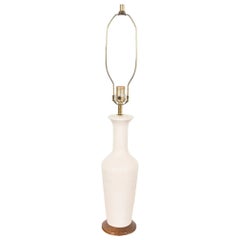 Moderne Keramik-Tischlampe aus der Jahrhundertmitte