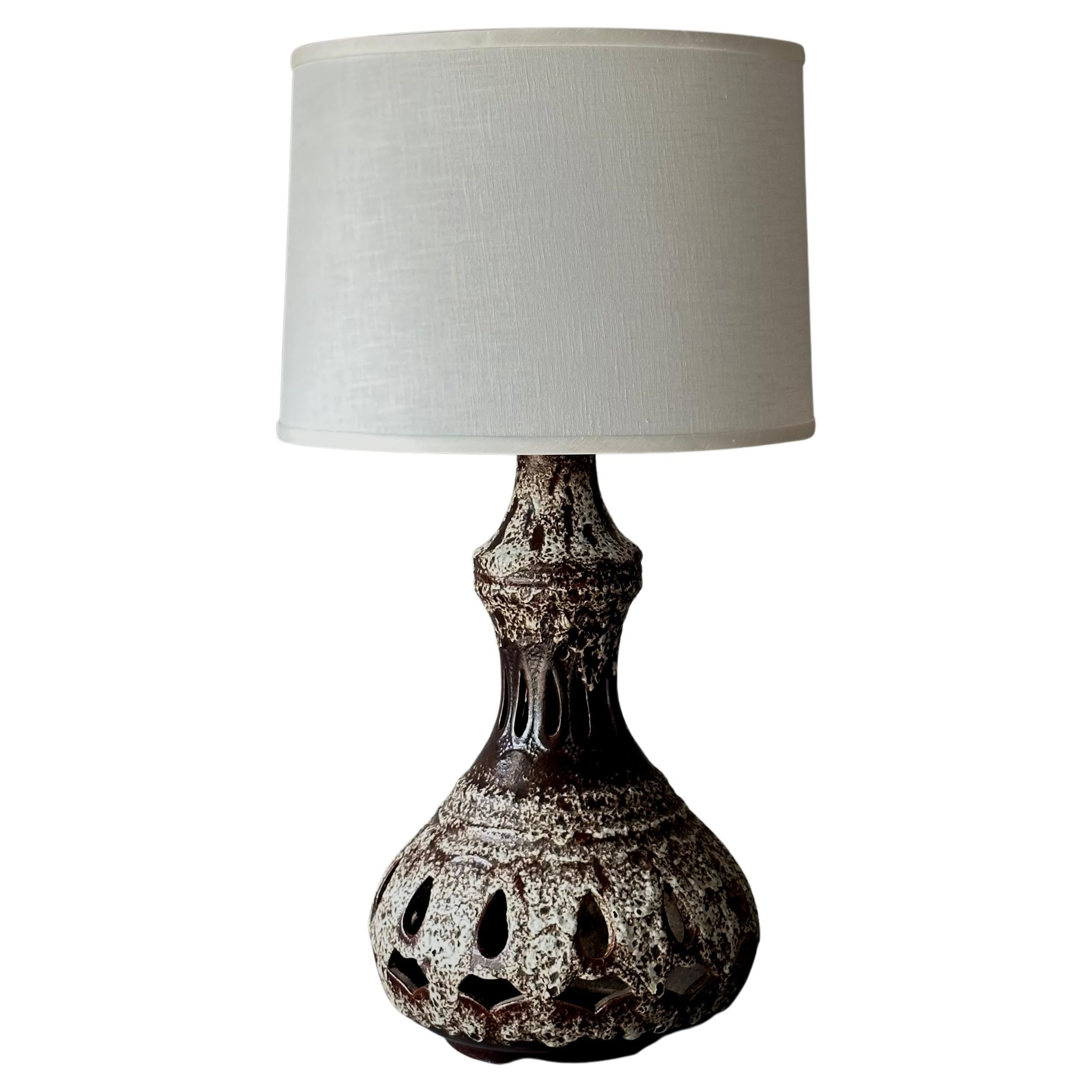 Lampe de table en céramique mi-siècle moderne