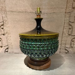 Mid-Century Modern Ceramic Table Lamp Sculptural Ceramic Base