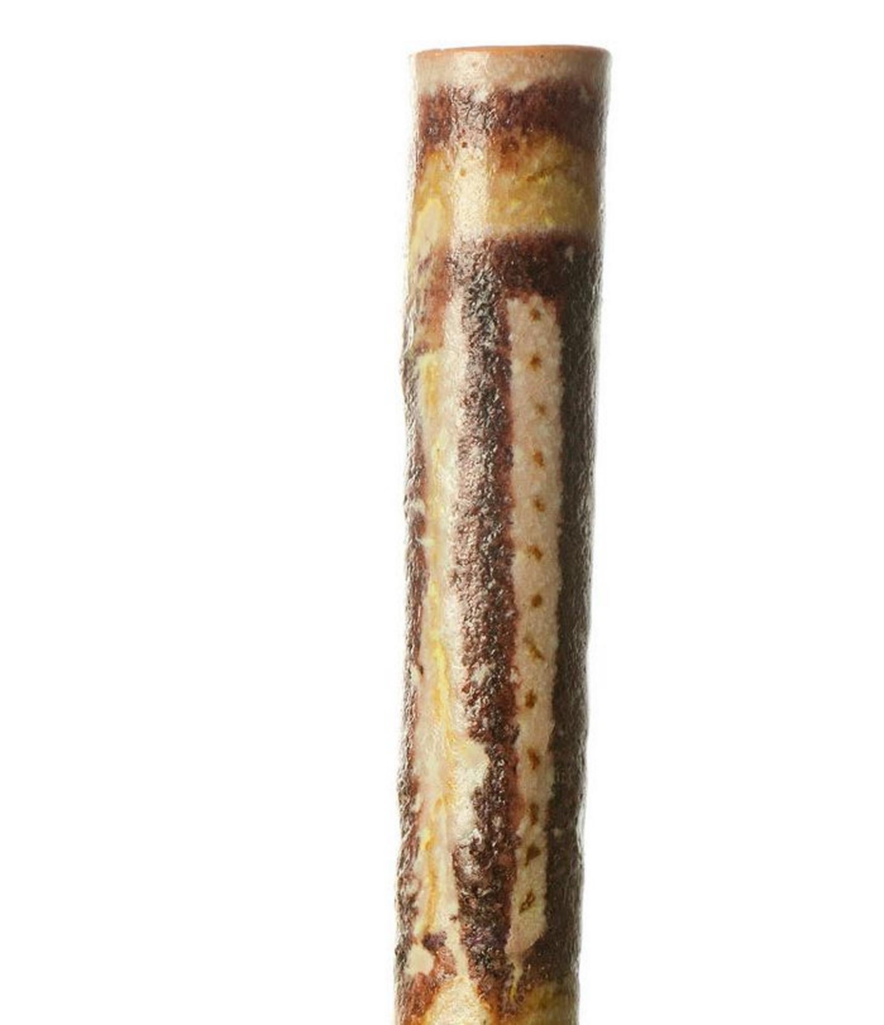 Jarrón y cuenco de cerámica modernos de mediados de siglo de Guido Gambone Italiano en venta