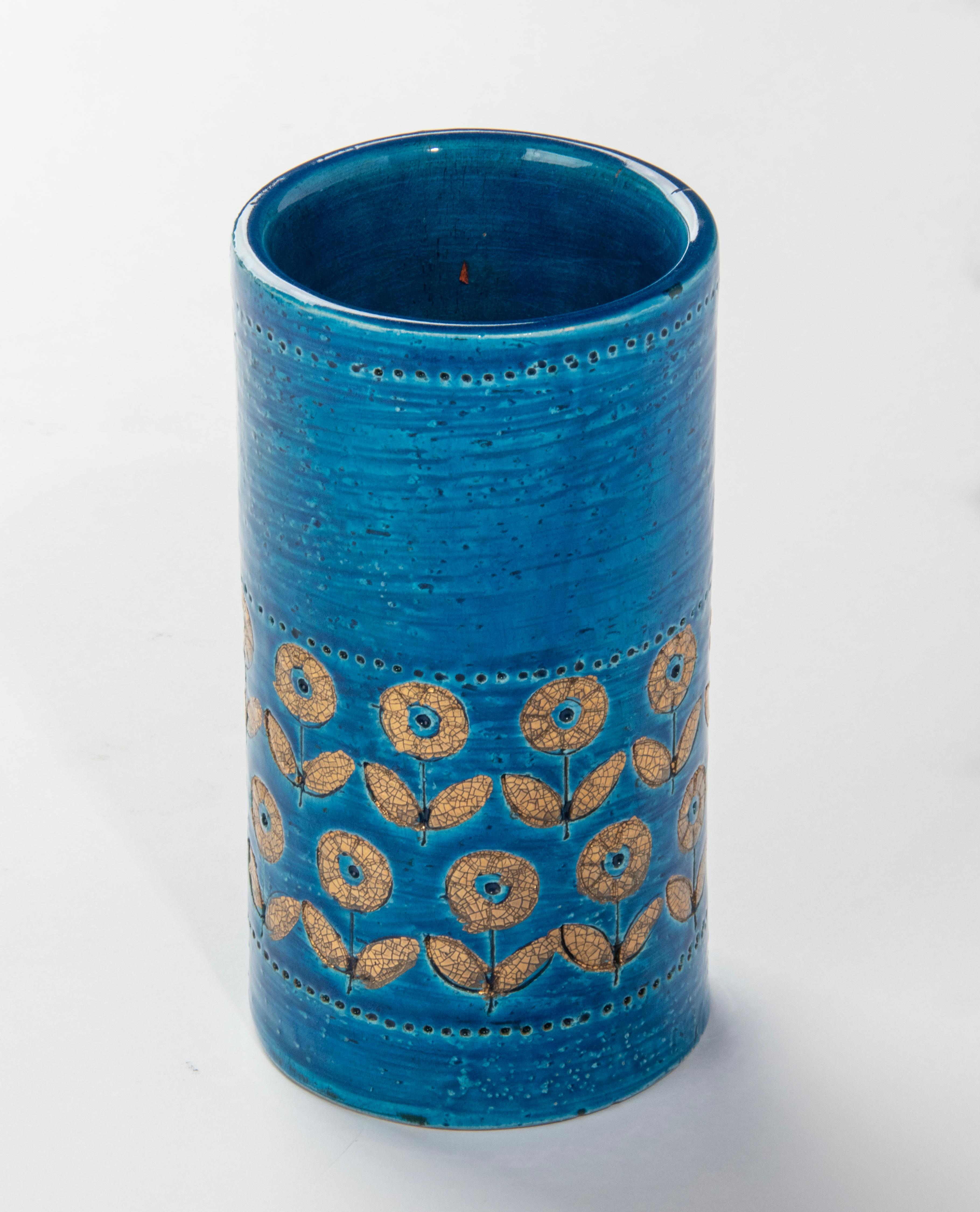 Moderne Keramikvase aus der Mitte des Jahrhunderts – Bitossi  im Angebot 5