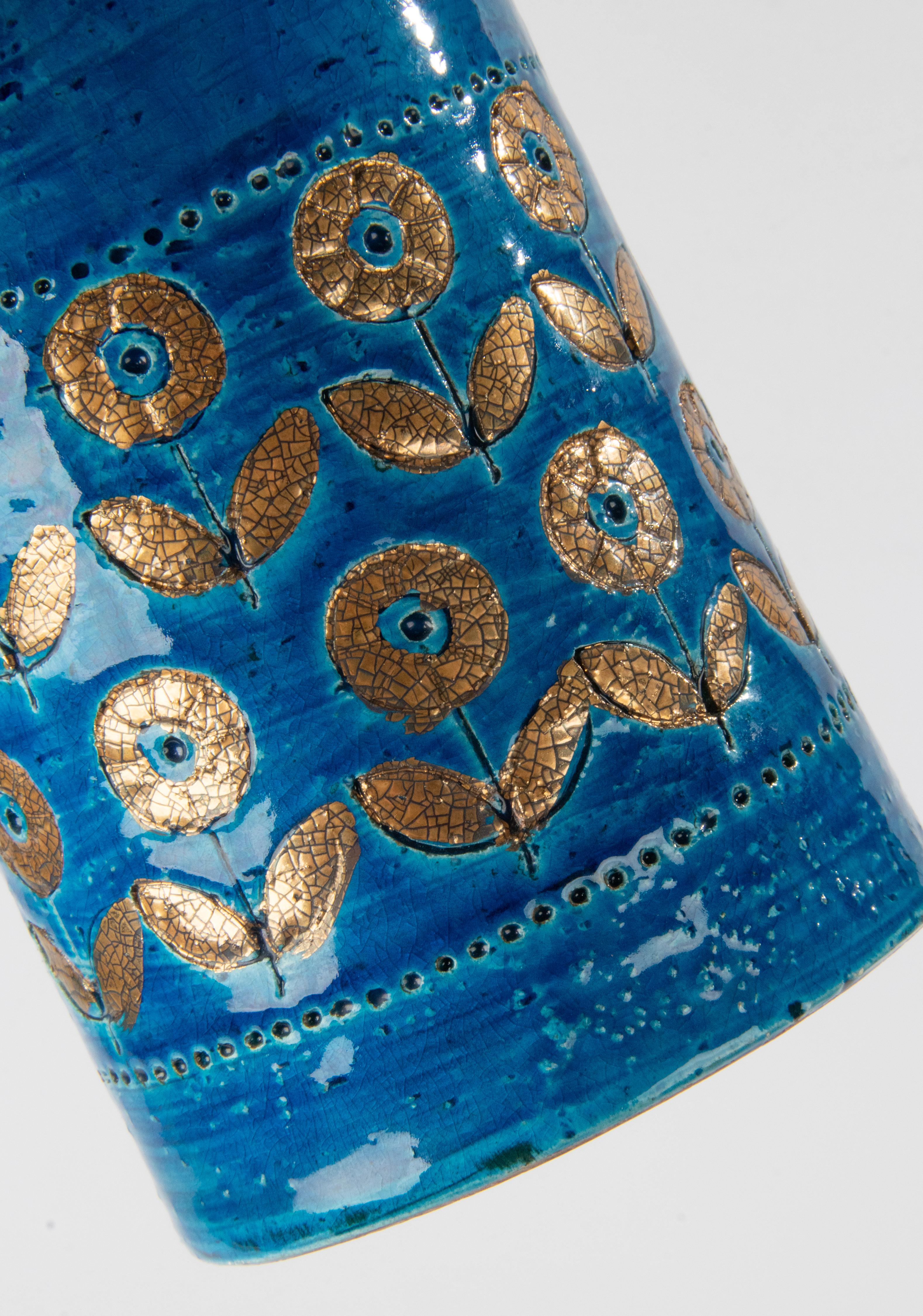 Hand-Crafted Mid-Century Modern Ceramic Vase, Bitossi For Sale